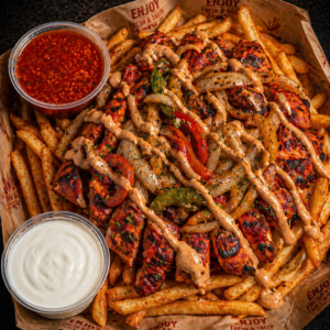 Masala Chicken and Chips